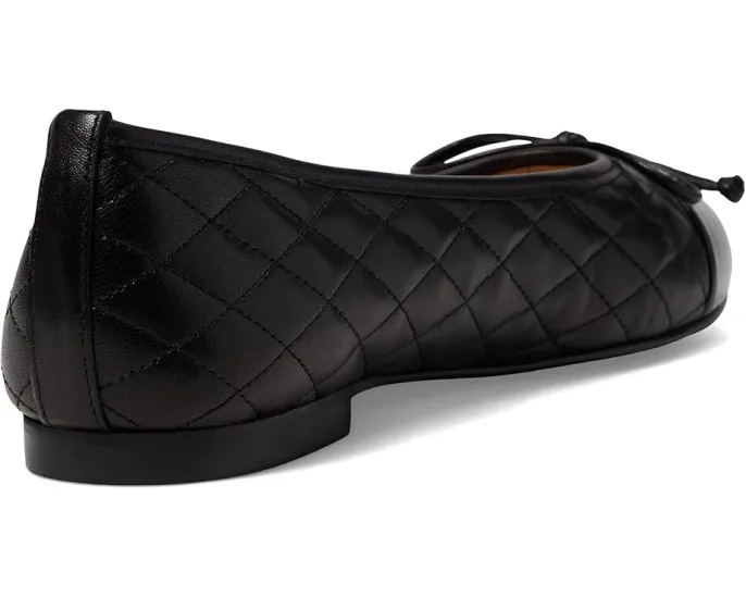 Туфли French Sole Tamara с стеганым верхом и бантом из гладкой кожи