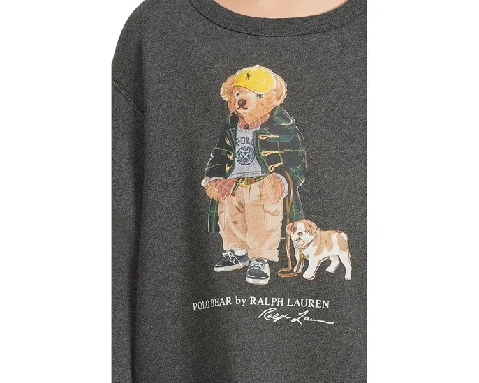 Толстовка Polo Ralph Lauren Kids из флиса с медвежонком для малышей и детей