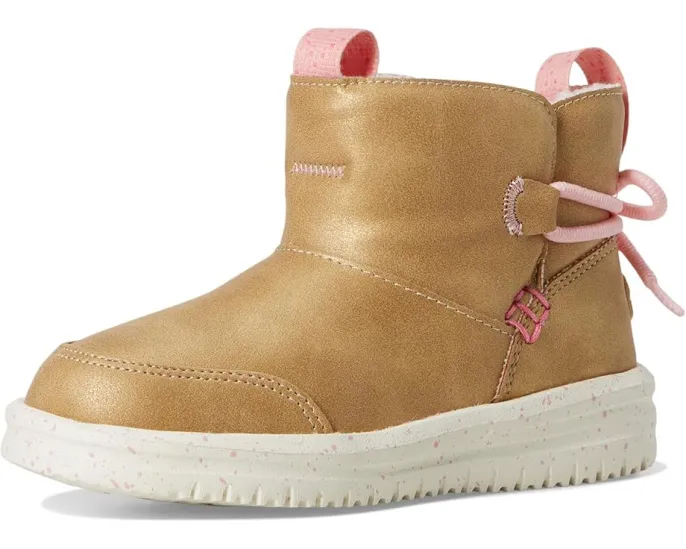 Hey Dude Kids Camden Bow Boots Cozy детские сапожки с искусственным мехом и бантом