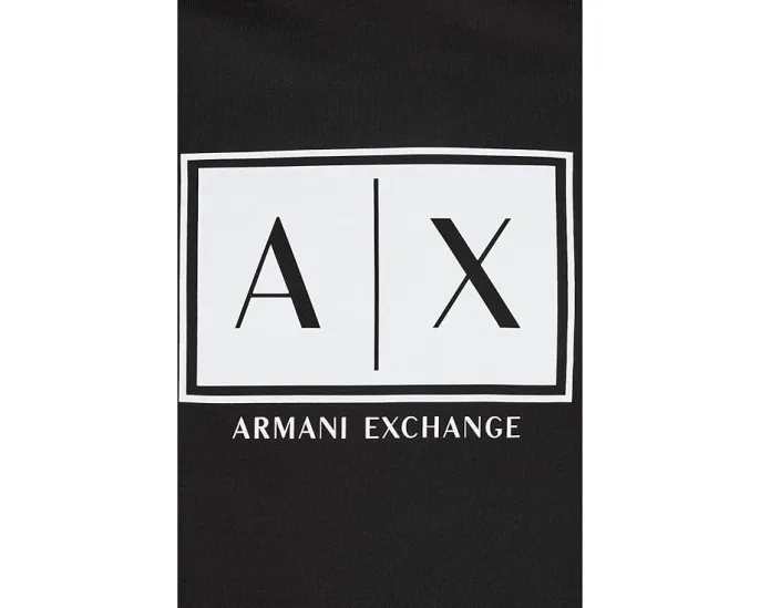 Футболка Armani Exchange Box Logo с круглым вырезом