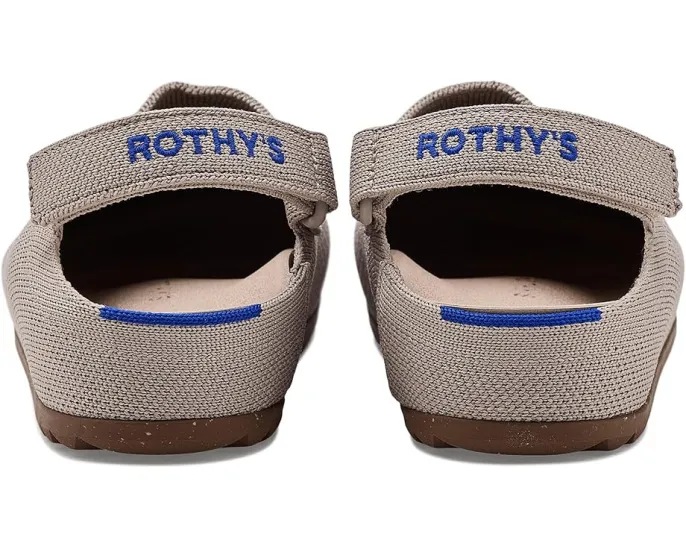 Детские сабо Rothy's Kids Clogs с рисунком ромашки на регулируемом ремешке