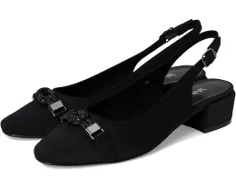 Туфли Vaneli Aldora на каблуке с ремешком и декором из камней