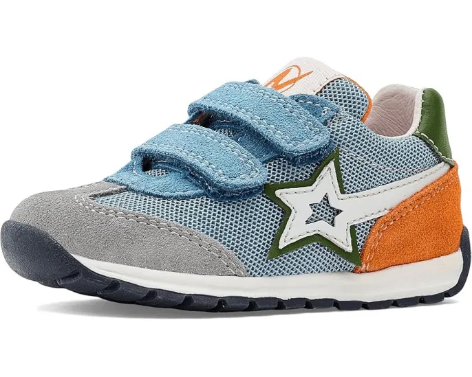 Детские кроссовки Naturino Crumi Vl с логотипом STAR и контрастной пяткой