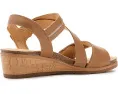 Clarks Kacha Wave сандалии на низком клине из мягкой кожи и контрастными ремешками