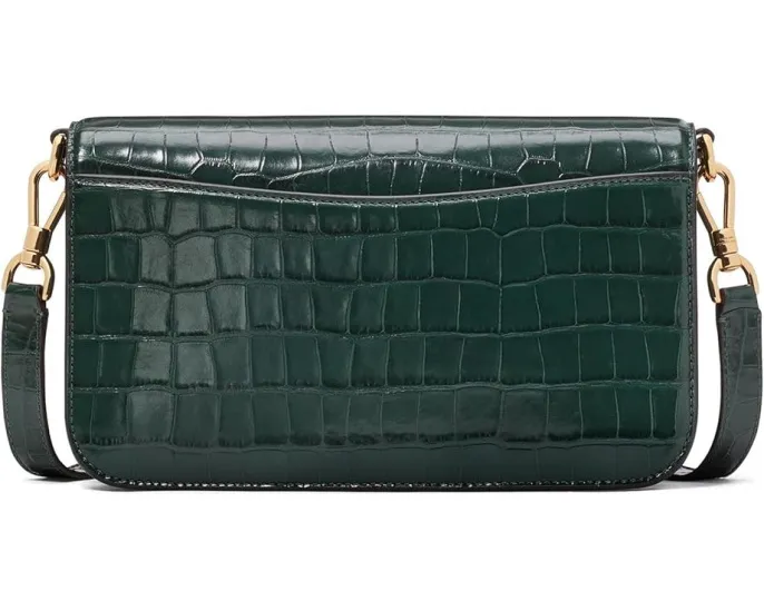 Средняя кожаная сумка через плечо Kate Spade New York Dakota Croc Embossed