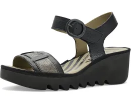 Сандалии FLY LONDON Beik618fly на танкетке с регулируемым ремешком на липучке