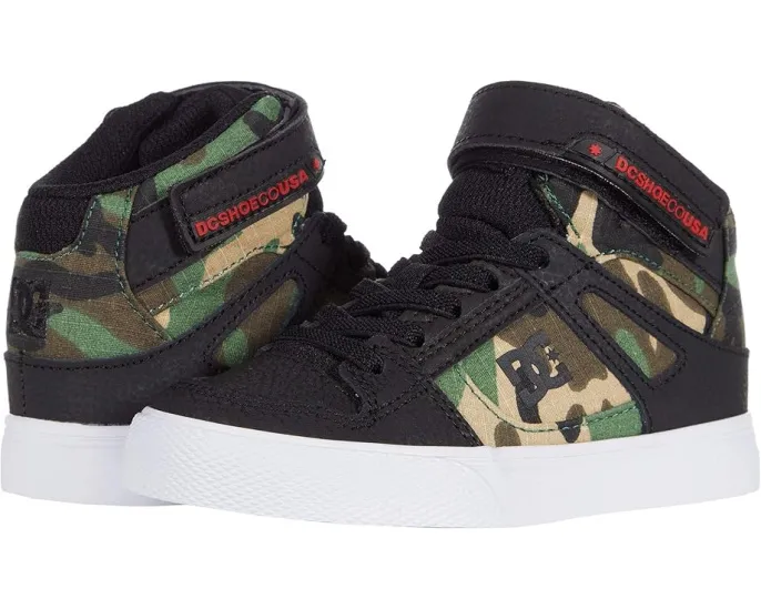 Кроссовки DC Kids Pure High-Top EV с вулканизированной подошвой для скейтбординга