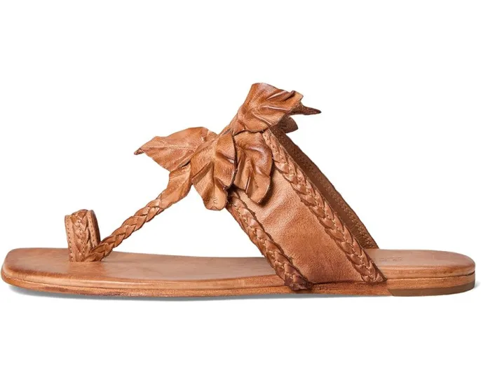 Сандалии Bed Stu Isobel с цветочным акцентом и состаренной кожей