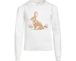 Свитер Bunny Intarsia с объемными цветами и воротником-стойкой