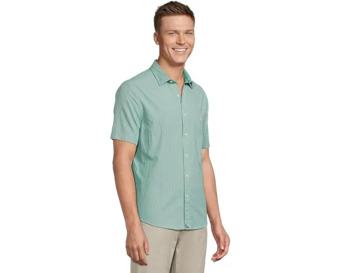 Рубашка UNTUCKit Performance Short Sleeve Forbes Seersucker с отводом влаги