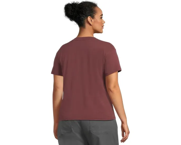 Короткая футболка Prana Everyday из органического хлопка с круглым вырезом