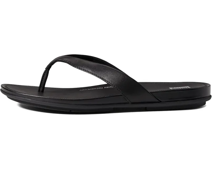 Вьетнамки FitFlop Gracie из кожи с анатомической стелькой
