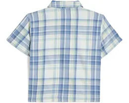 Повседневная клетчатая рубашка Boxy Woven abercrombie kids для детей