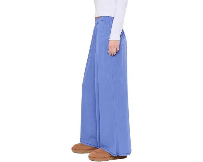 Широкие брюки Imogen Wide Leg Pants Rib из мягкой рубчатой ткани с высокой талией