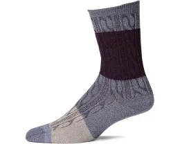 Носки Smartwool Everyday Color Block Cable Crew из мериносовой шерсти