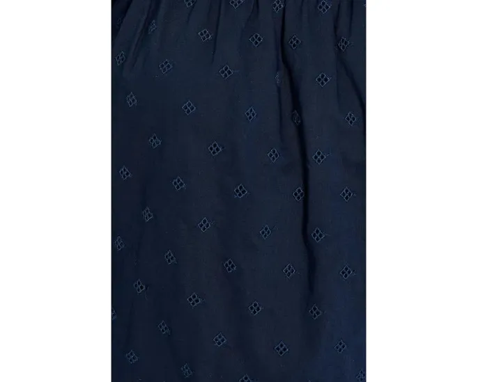Платье Chateau с вышивкой фуляр Madewell темно-индиго