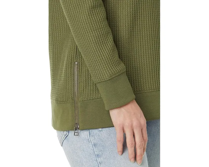 Свитер L.L.Bean Birchwood Brushed Waffle с круглой горловиной и фактурой вафли