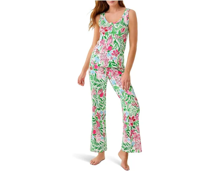 Топ для пижамы Bransen без рукавов из переработанного полиэстера Lilly Pulitzer