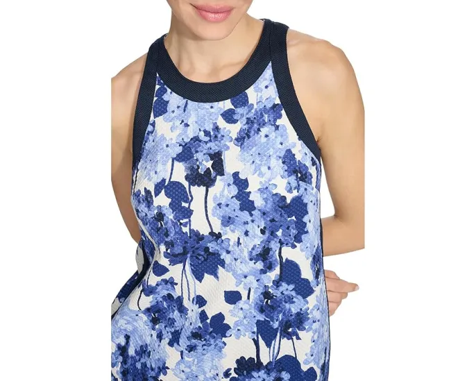 Платье Tommy Hilfiger Textured Halter Shift с цветочным принтом и запахом