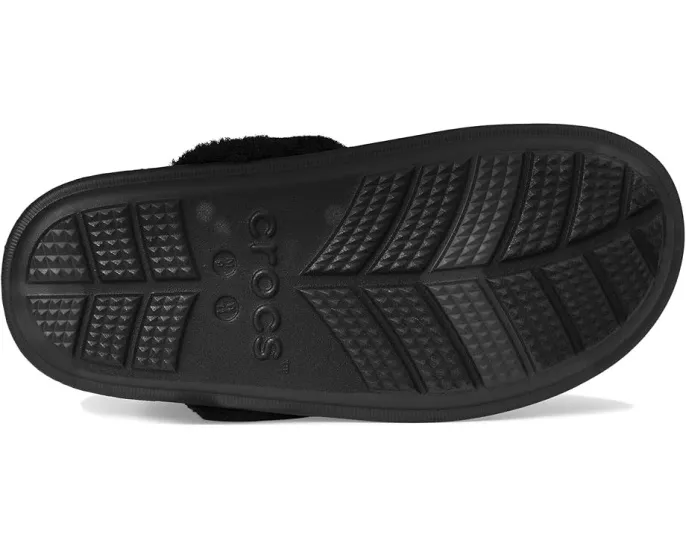 Домашние тапочки Crocs Classic Fuzz Scuff с искусственным мехом