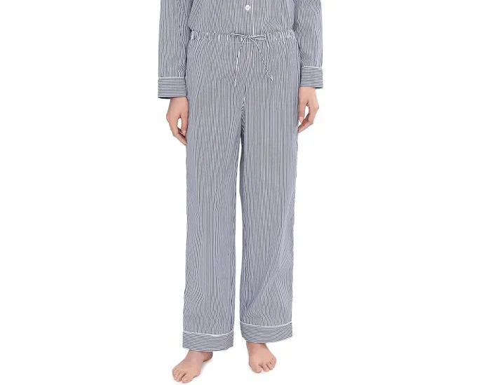 Пижамный комплект Lauren Ralph Lauren с длинным рукавом и отложным воротником