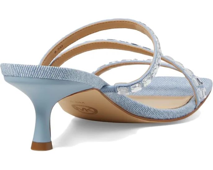 Босоножки Celia Kitten Slide с открытым квадратным мысом на низком каблуке MICHAEL Michael Kors