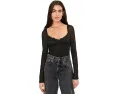 Боди Suddenly Fine с кружевными вставками от Free People