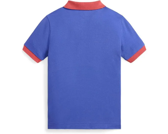 Polo Ralph Lauren Kids Поло из стрейч-хлопковой сетки для малышей и детей