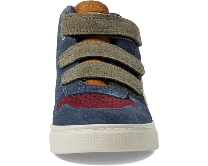 Детские кроссовки VEJA Small V-10 Mid с высоким берцем на липучках