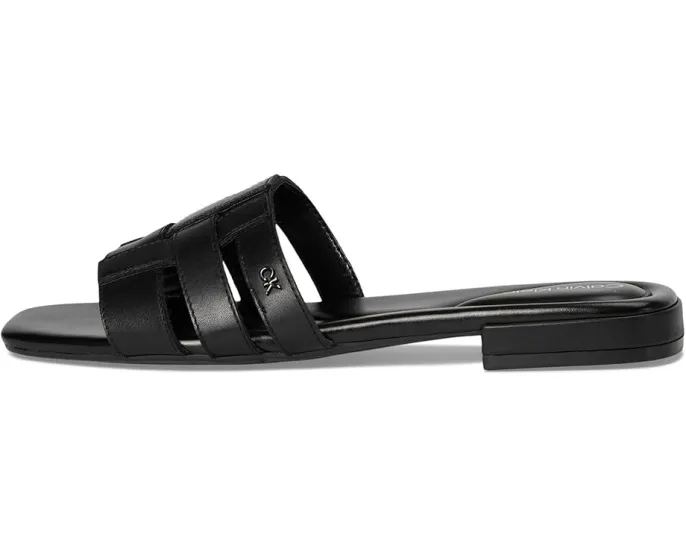 Плоские сандалии Calvin Klein Tessie с квадратным носком и плетеным декором