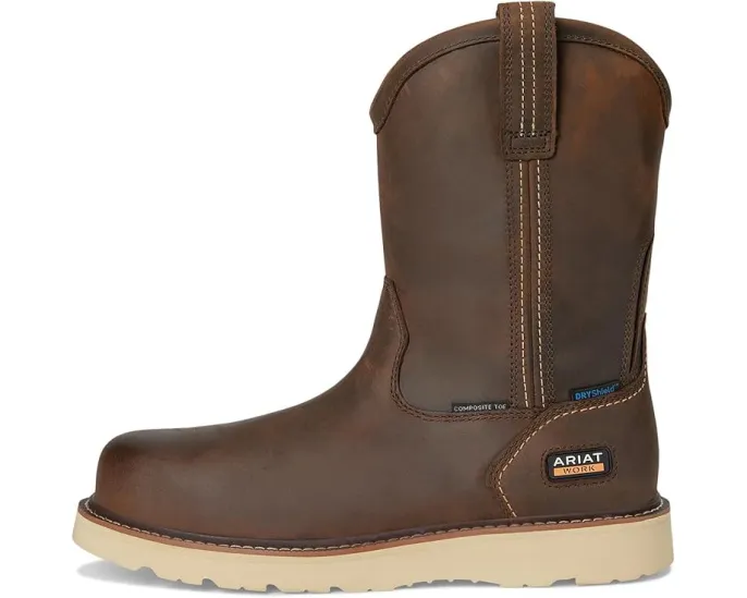 Рабочие ботинки Ariat Rebar Wedge Pull-On с композитным носком и водонепроницаемостью