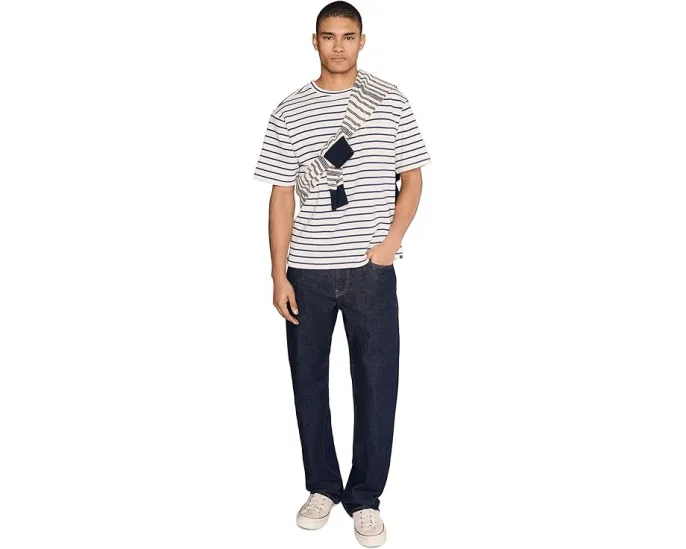 Футболка-свитшот Liverpool Los Angeles с коротким рукавом и полосками