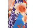 Кафтан Natori Magnolia Printed Satin Mandarin Caftan из сатина с принтом