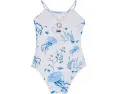 Пляжная туника Medusa & Shells из стрейч-джерси Vilebrequin Kids для детей