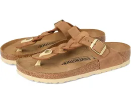 Сланцы Gizeh Braided из промасленной кожи с пробковой стелькой от Birkenstock