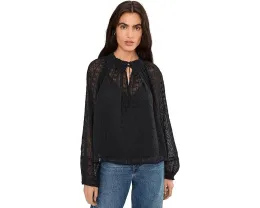 Топ Madewell Nayla Lace с кружевом и рюшами в богемном стиле