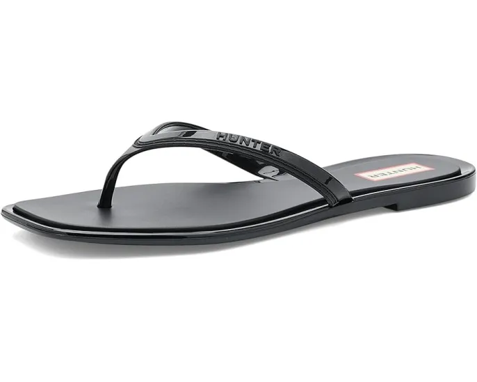 Hunter сланцы Marin с квадратным носком и плоской подошвой