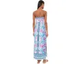 Lilly Pulitzer Макси-платье Noa без бретелек с цветочным принтом