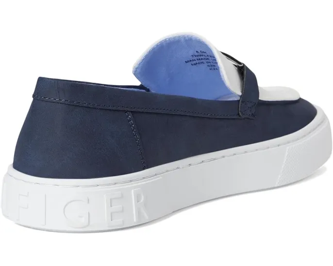 Лоферы Tommy Hilfiger Wilfer с металлическим логотипом и кожаной подошвой