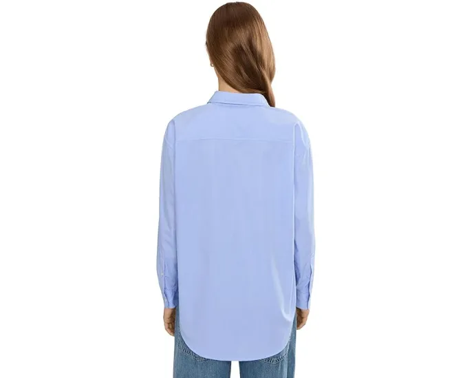 Рубашка Petite Striped Cotton Broadcloth Lauren Ralph Lauren из хлопка в полоску
