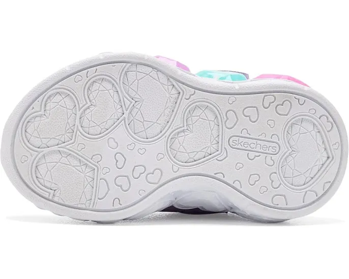 Кроссовки Skechers Enchanted Heart Lights 303266N для малышей с подсветкой и сердцем
