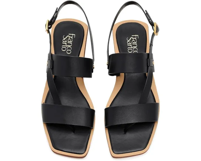 Сандалии Franco Sarto Enrica с открытым квадратным носком и регулируемой застежкой