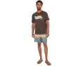 Пластиковые шорты RVCA Exotica длиной 43 см зеленые
