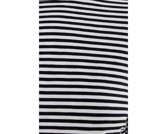 Madewell Длинная блуза с боковыми сборками и полосками из хлопка