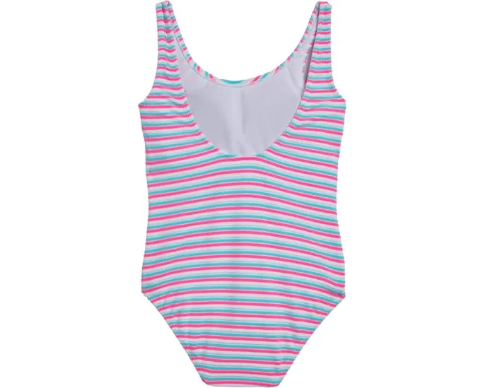 Купальник Snapper Rock Kids Sorbet Stripe Scoop с яркими полосками и съемными чашечками
