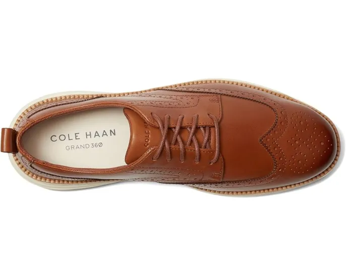 Оксфорды Cole Haan Grand Hurrion Wing Tip с кожаным верхом и подошвой EVA