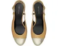 Туфли Tory Burch Cap-Toe Slingback 45mm с контрастным носком и каблуком