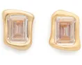 Серьги-гвоздики Molten Glass с цирконием и латунью Kate Spade New York