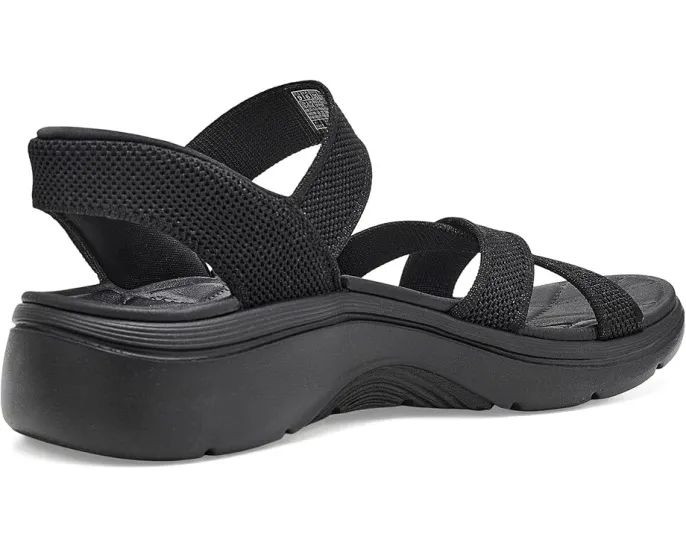 Сандалии SKECHERS Hands Free Slip-ins GO Walk Arch Fit 2.0 с блестящей пряжей