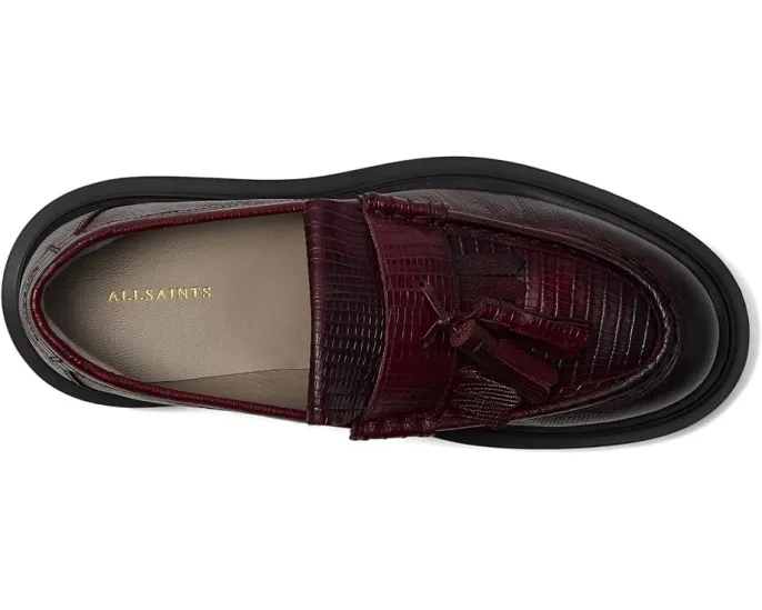 Лоферы AllSaints Beth с кисточками на массивной подошве